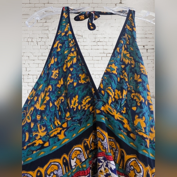 Angie Bohemian Style Halter Maxi Dress Size Large - Picture 4 of 7